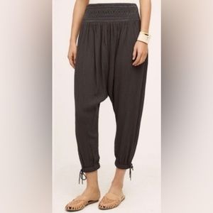 Anthropologie Hei Hei Gray Gauzy Lightweight Boho Harem Pants.
